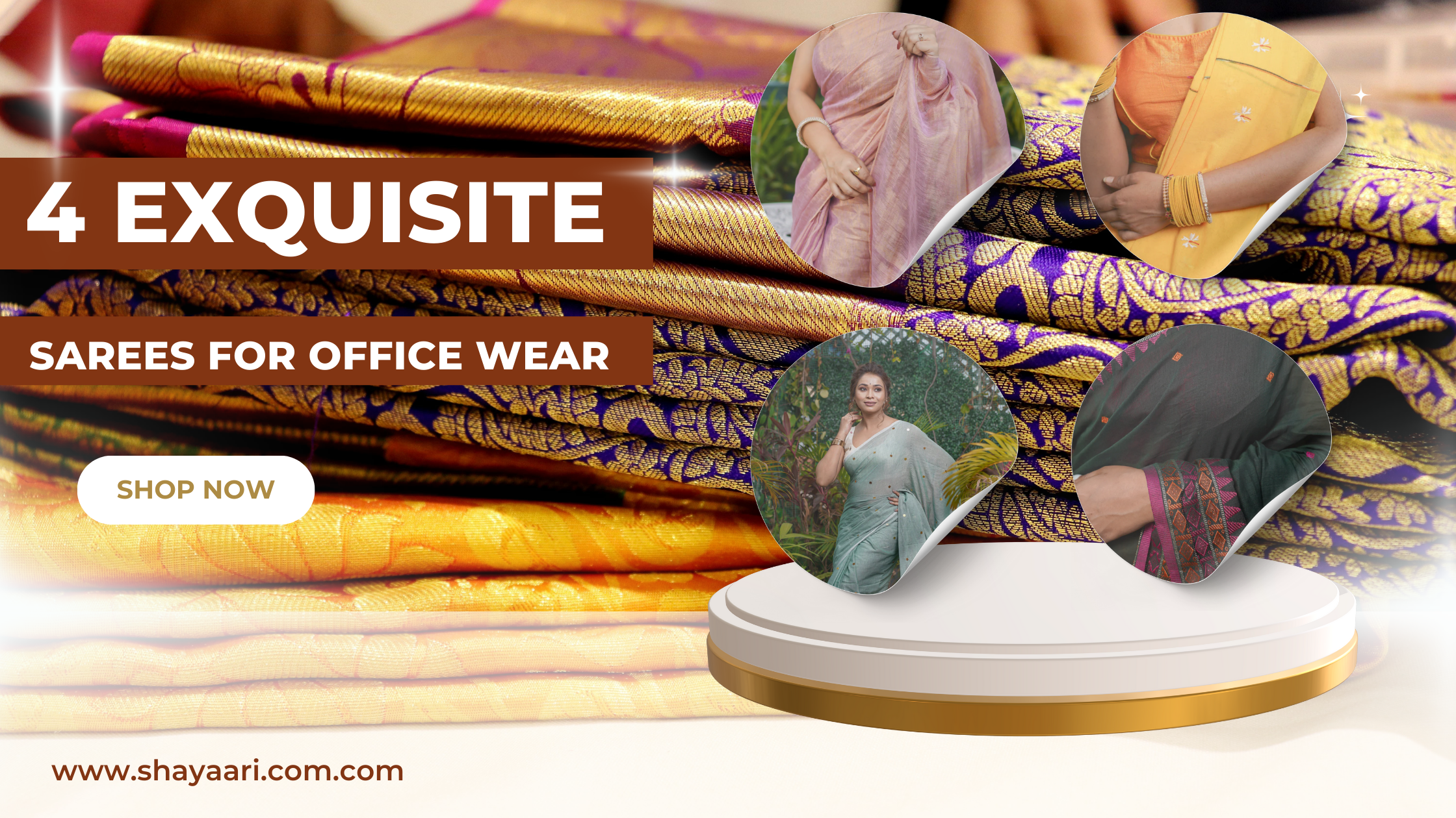 4 Exquisite Handloom Sarees for Office Wear