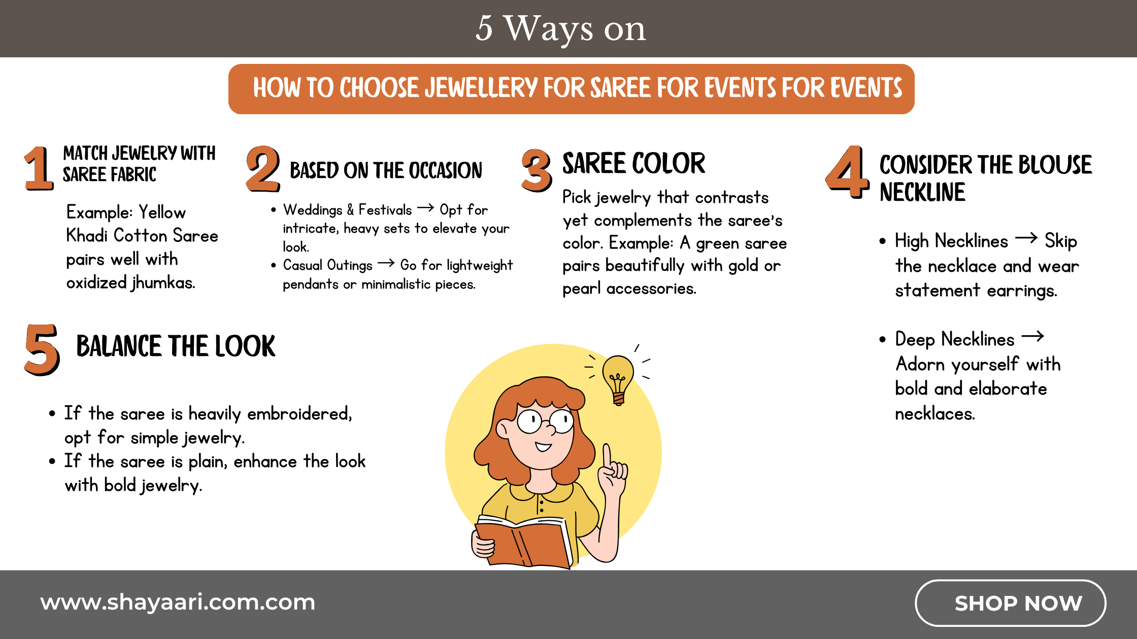 How To Choose Jewellery For Saree For Events