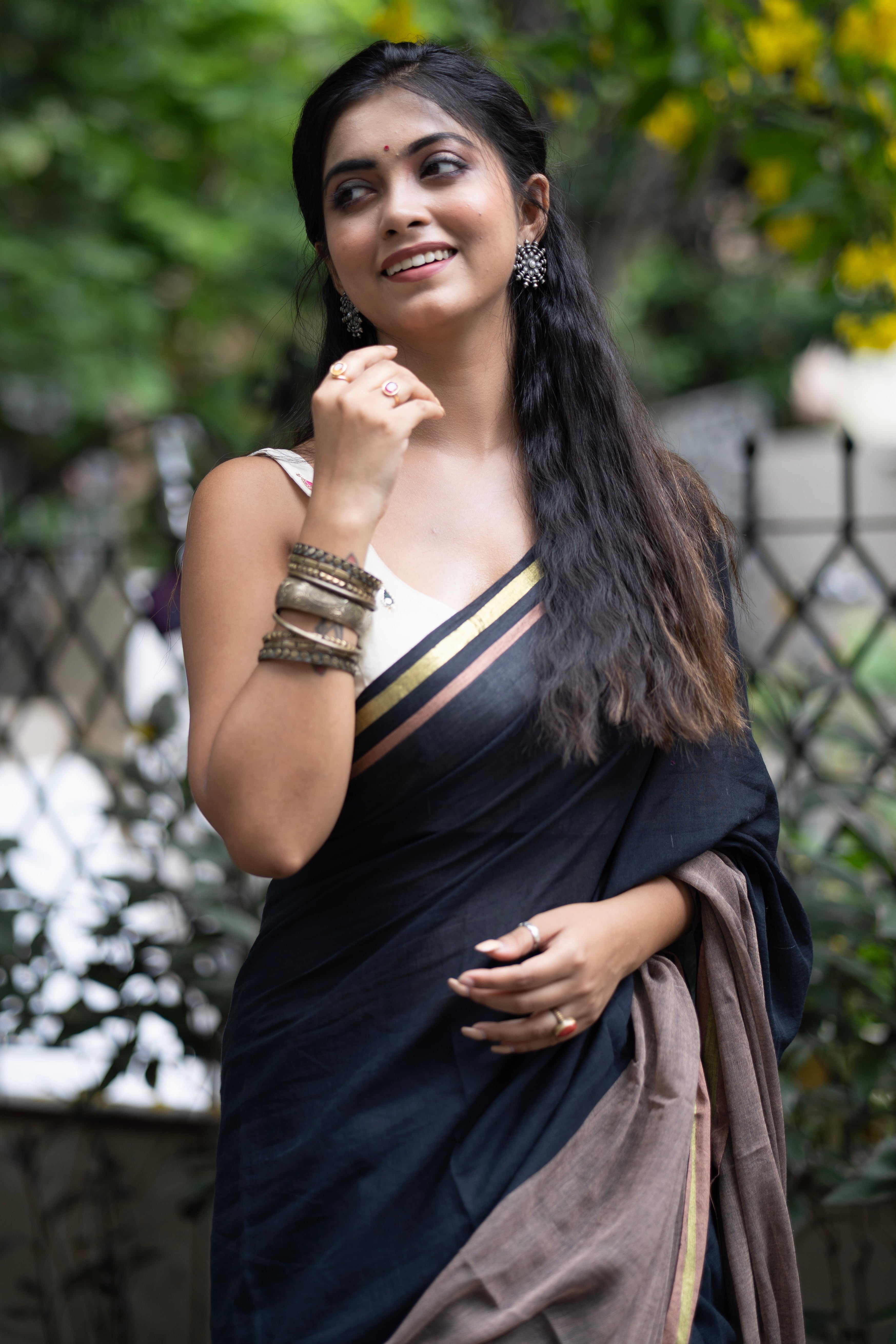Headland Rooh Mul Mul Cotton Saree