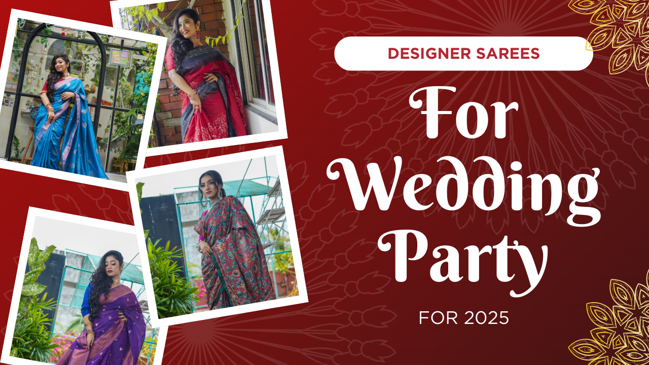 Designer Sarees For Wedding Party for 2025