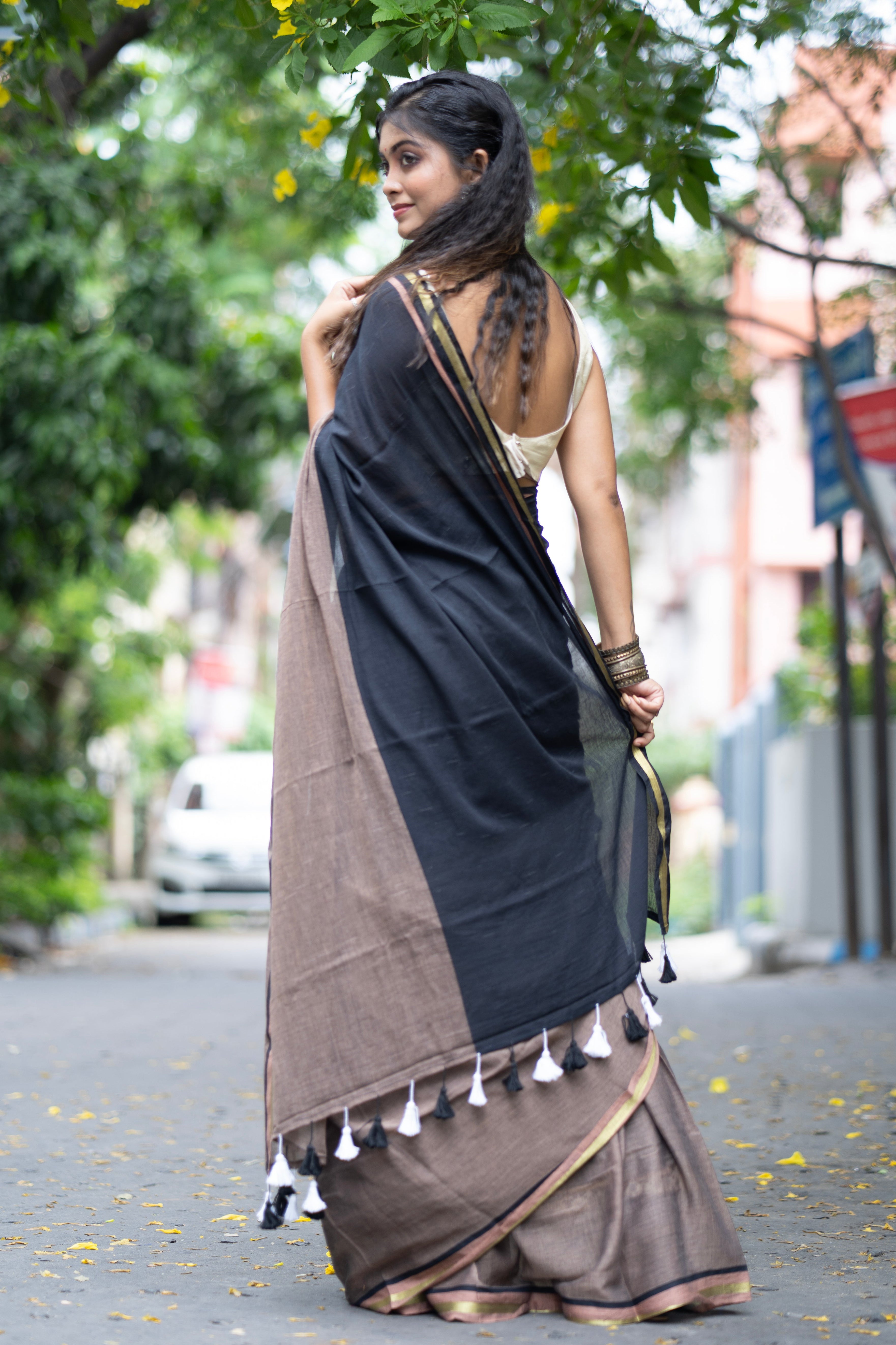 Headland Rooh Mul Mul Cotton Saree