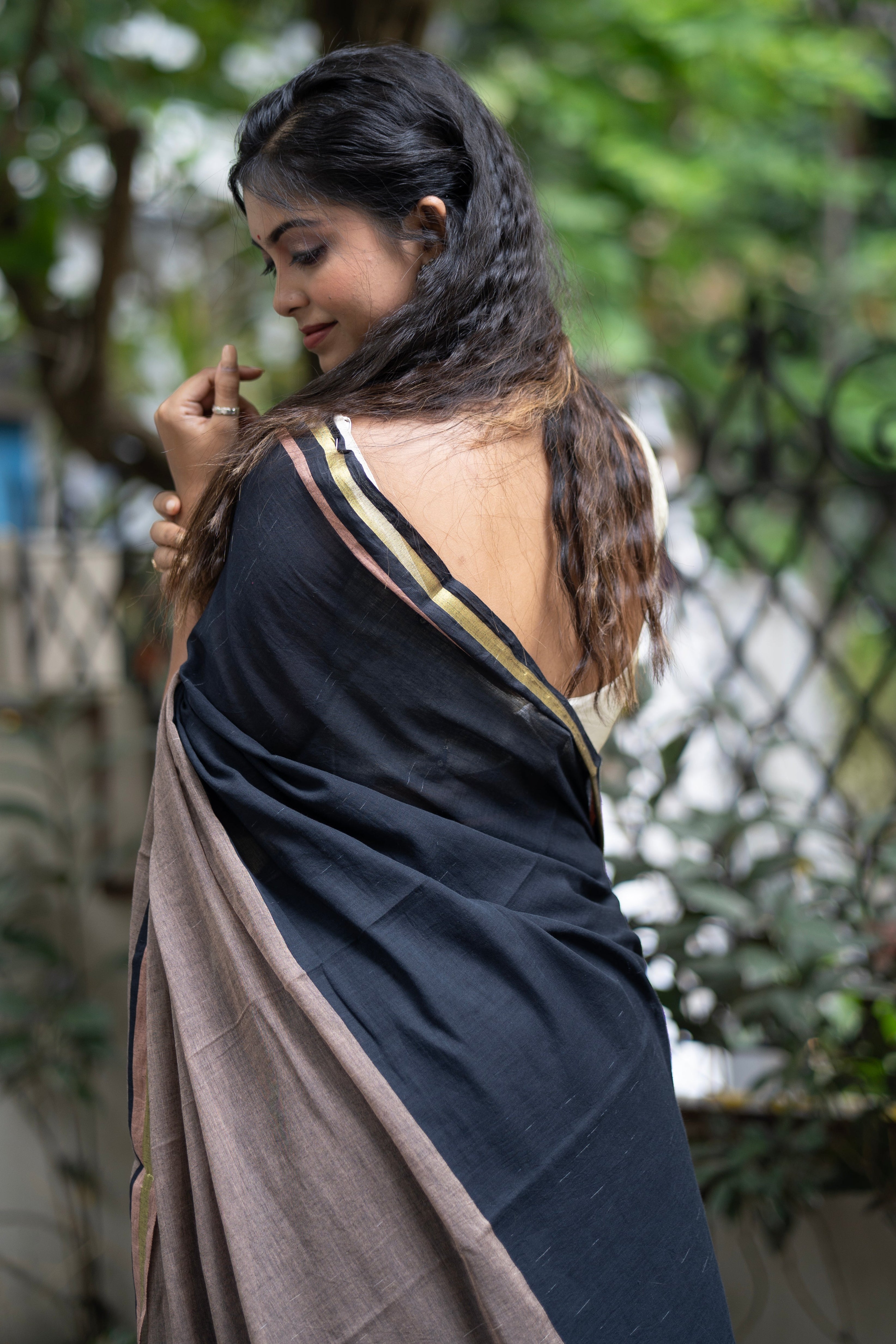 Headland Rooh Mul Mul Cotton Saree